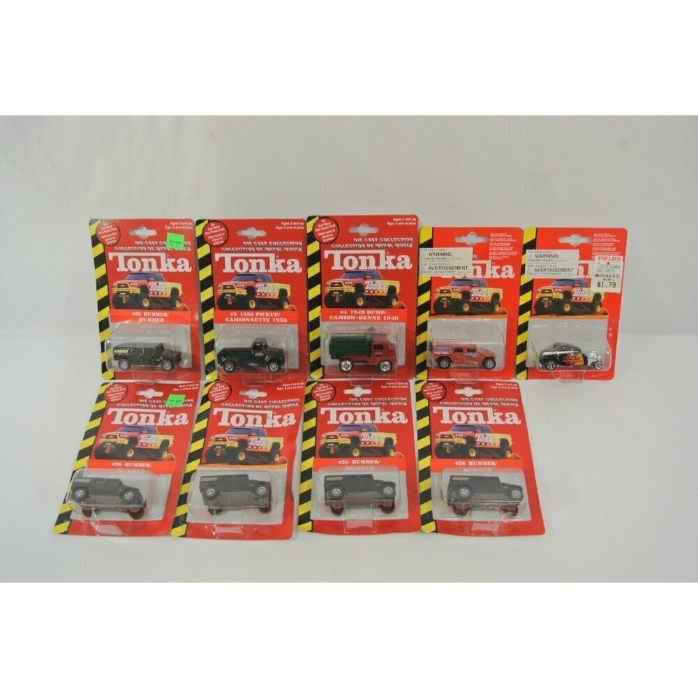 Maisto Tonka Diecast Lot of 9 Hummer Pickup Camionnette Dump/Camion-Benne New